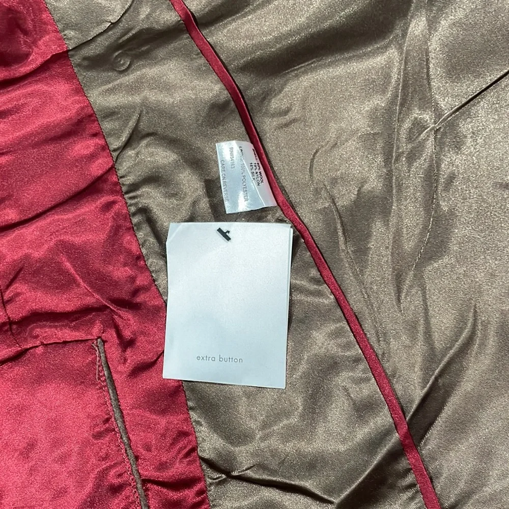 Calvin Klein Beige Wool Peacoat - Picture 11 of 13